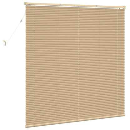 vidaXL Venetianer Jalousie Hellbraun mit Muster 150 x 130 cm PVC