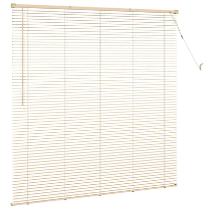 vidaXL Venetianer Jalousie Hellbraun mit Muster 150 x 160 cm PVC