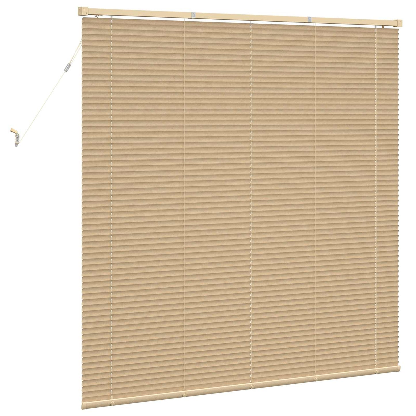 vidaXL Venetianer Jalousie Hellbraun mit Muster 150 x 160 cm PVC