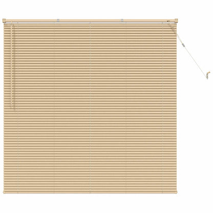 vidaXL Venetianer Jalousie Hellbraun mit Muster 150 x 160 cm PVC