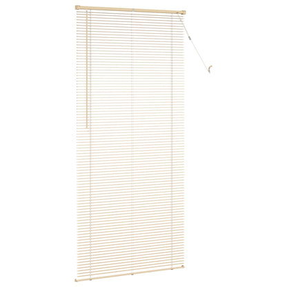 vidaXL Venetianer Jalousie Hellbraun mit Muster 213 x 80 cm PVC