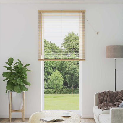 vidaXL Venetianer Jalousie Hellbraun mit Muster 213 x 100 cm PVC