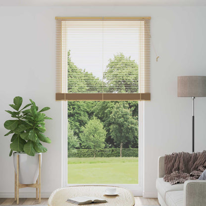 vidaXL Venetianer Jalousie Hellbraun mit Muster 213 x 110 cm PVC