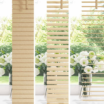 vidaXL Venetianer Jalousie Hellbraun mit Muster 213 x 150 cm PVC