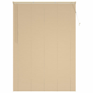 vidaXL Venetianer Jalousie Hellbraun mit Muster 213 x 150 cm PVC