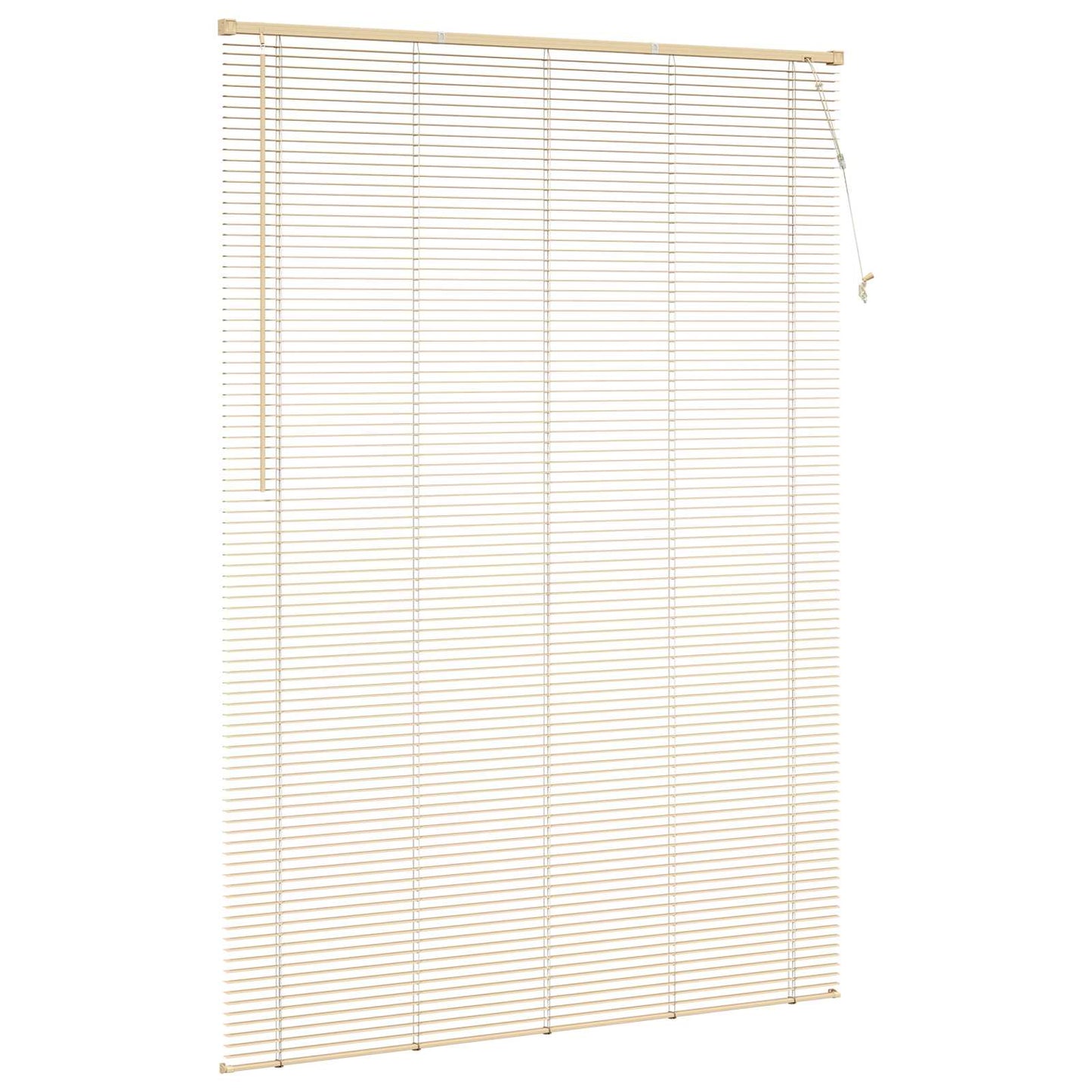 Venetianer Jalousie Hellbraun mit Muster 213 x 160 cm PVC