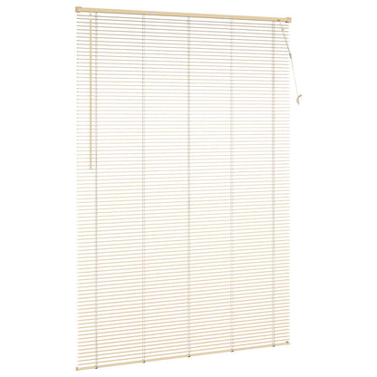 Venetianer Jalousie Hellbraun mit Muster 213 x 160 cm PVC