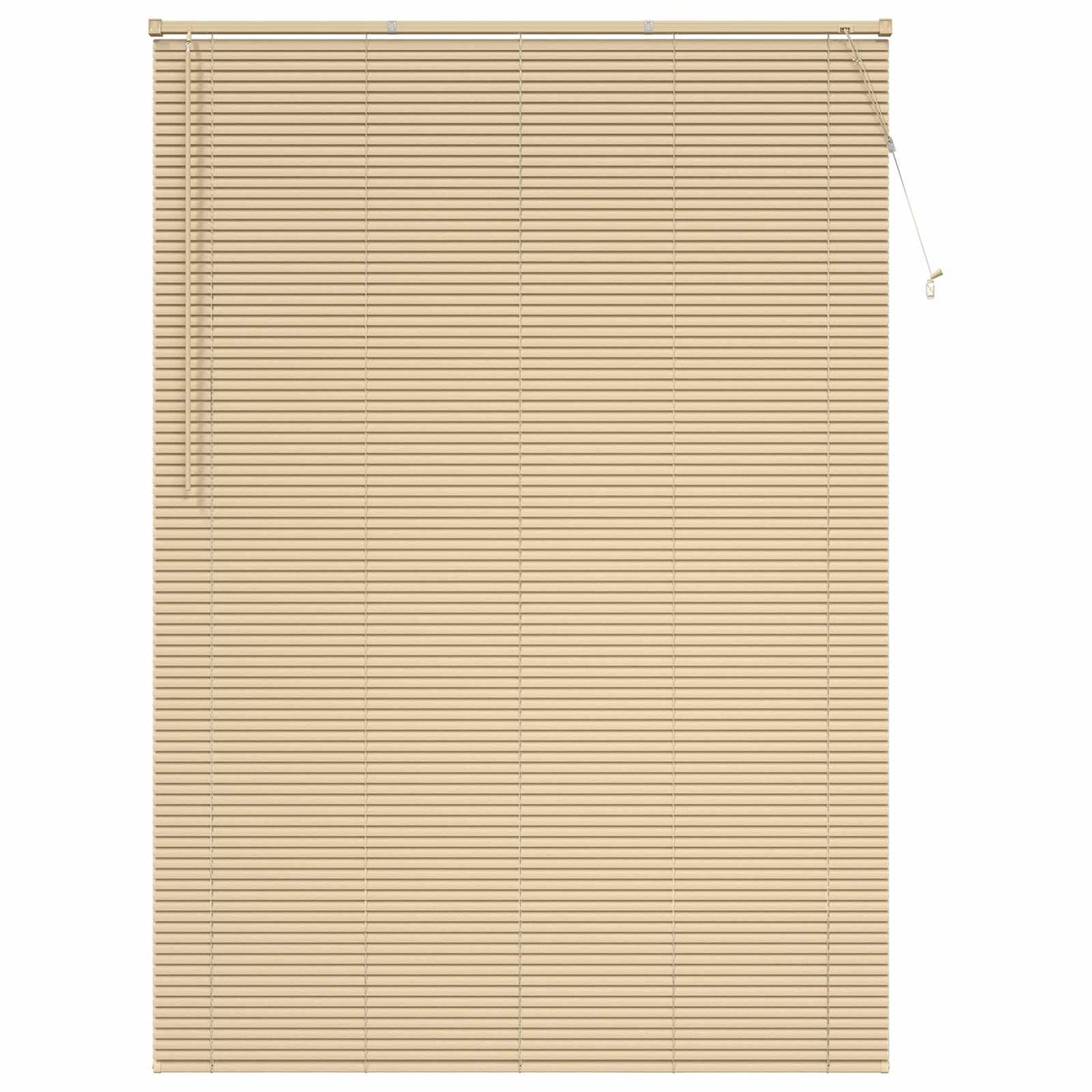 Venetianer Jalousie Hellbraun mit Muster 213 x 160 cm PVC
