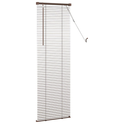 vidaXL Venetianer Jalousie Dunkelbraun mit Muster 150 x 40 cm PVC