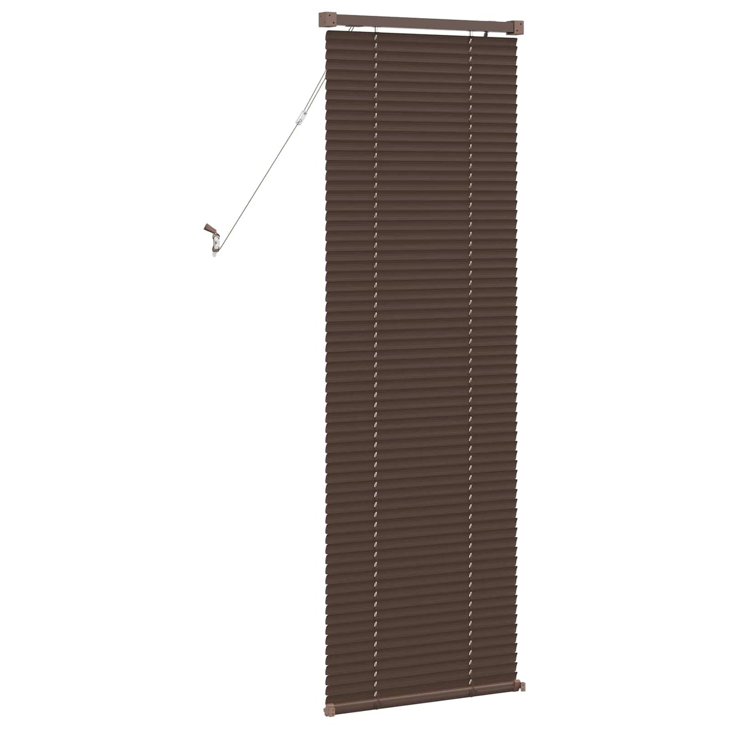 vidaXL Venetianer Jalousie Dunkelbraun mit Muster 150 x 40 cm PVC