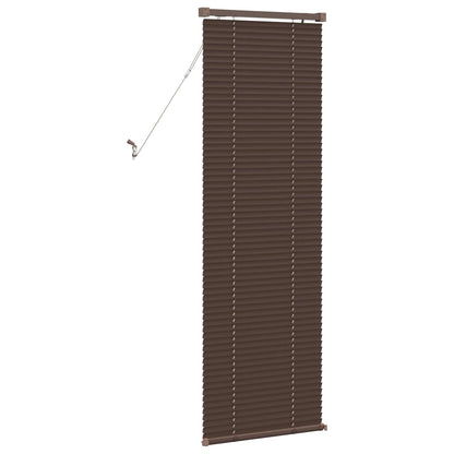 vidaXL Venetianer Jalousie Dunkelbraun mit Muster 150 x 40 cm PVC