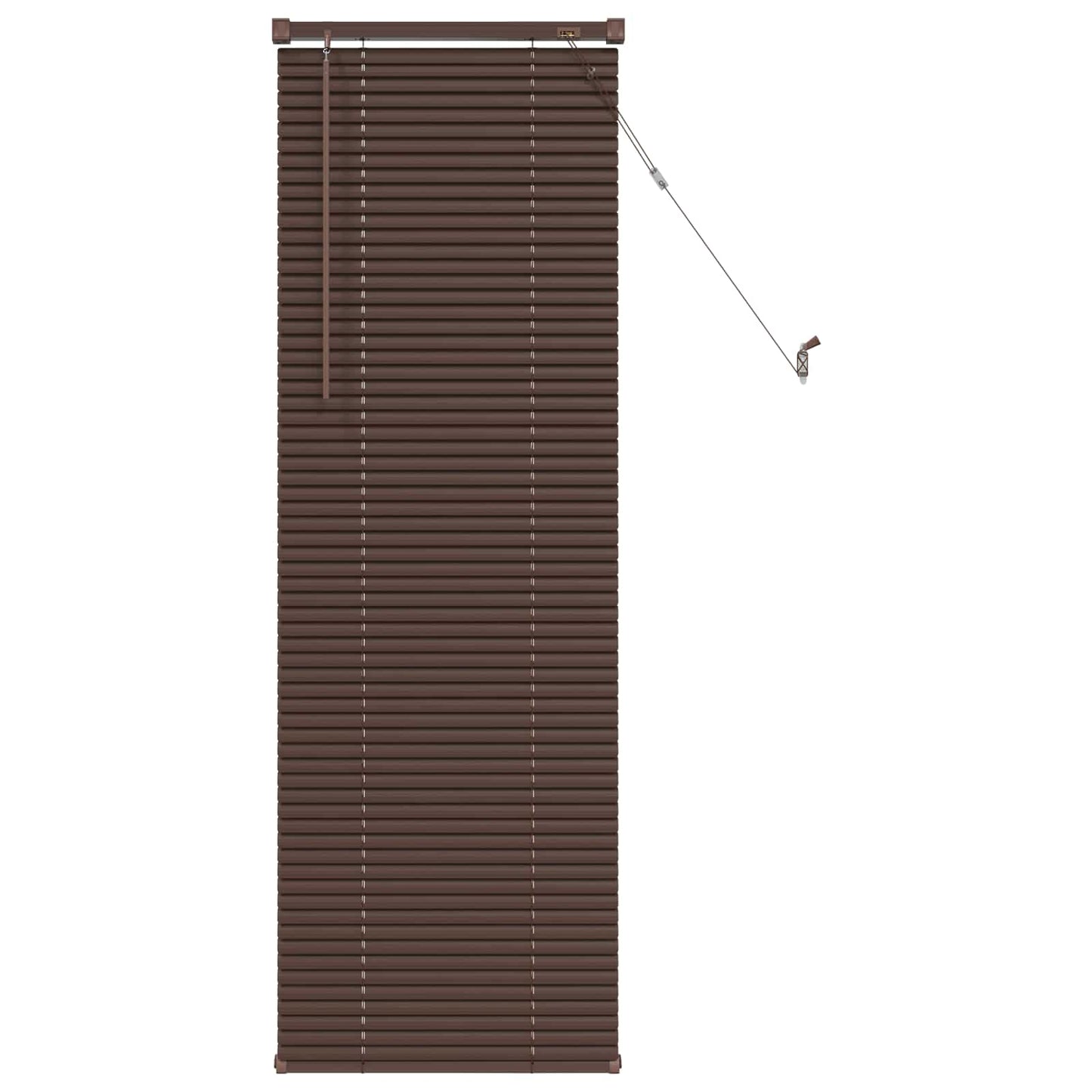 vidaXL Venetianer Jalousie Dunkelbraun mit Muster 150 x 40 cm PVC