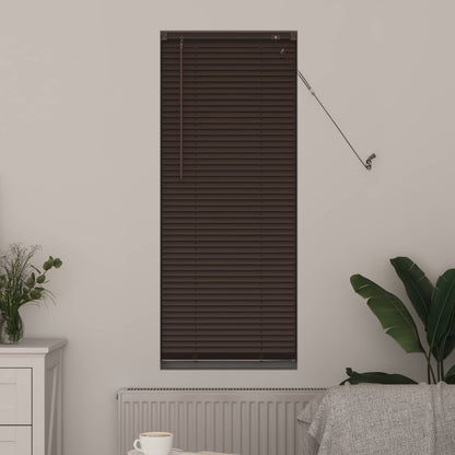 Venetianer Jalousie Dunkelbraun mit Muster 150 x 60 cm PVC