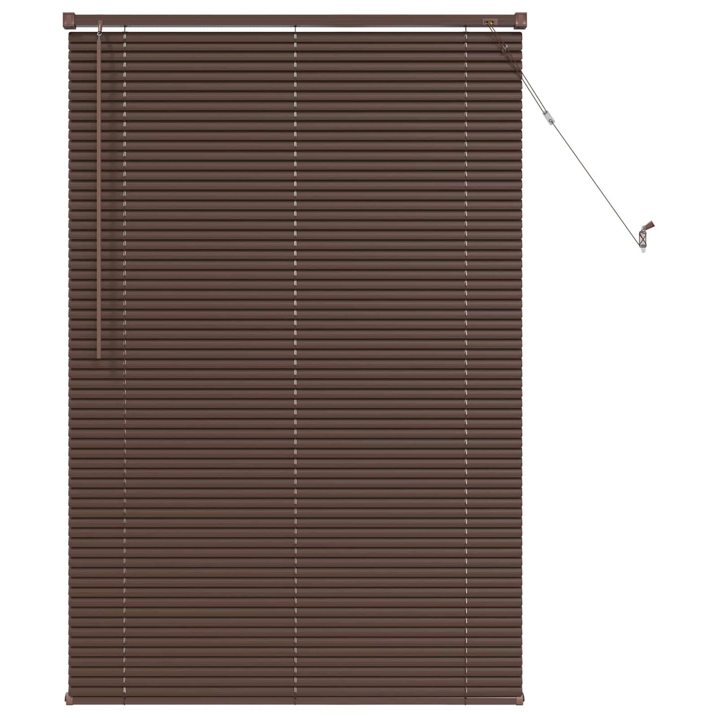 vidaXL Venetianer Jalousie Dunkelbraun mit Muster 150 x 70 cm PVC