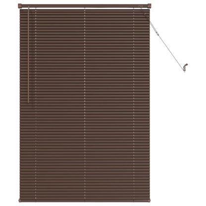 vidaXL Venetianer Jalousie Dunkelbraun mit Muster 150 x 70 cm PVC