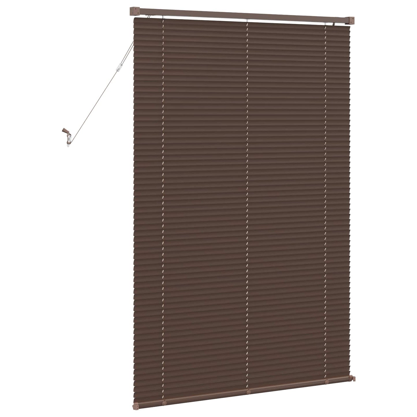 vidaXL Venetianer Jalousie Dunkelbraun mit Muster 150 x 100 cm PVC