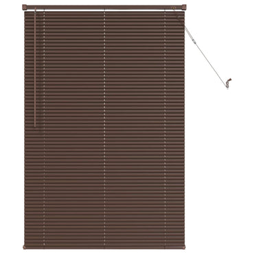 vidaXL Venetianer Jalousie Dunkelbraun mit Muster 150 x 100 cm PVC