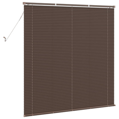 vidaXL Venetianer Jalousie Dunkelbraun mit Muster 150 x 130 cm PVC