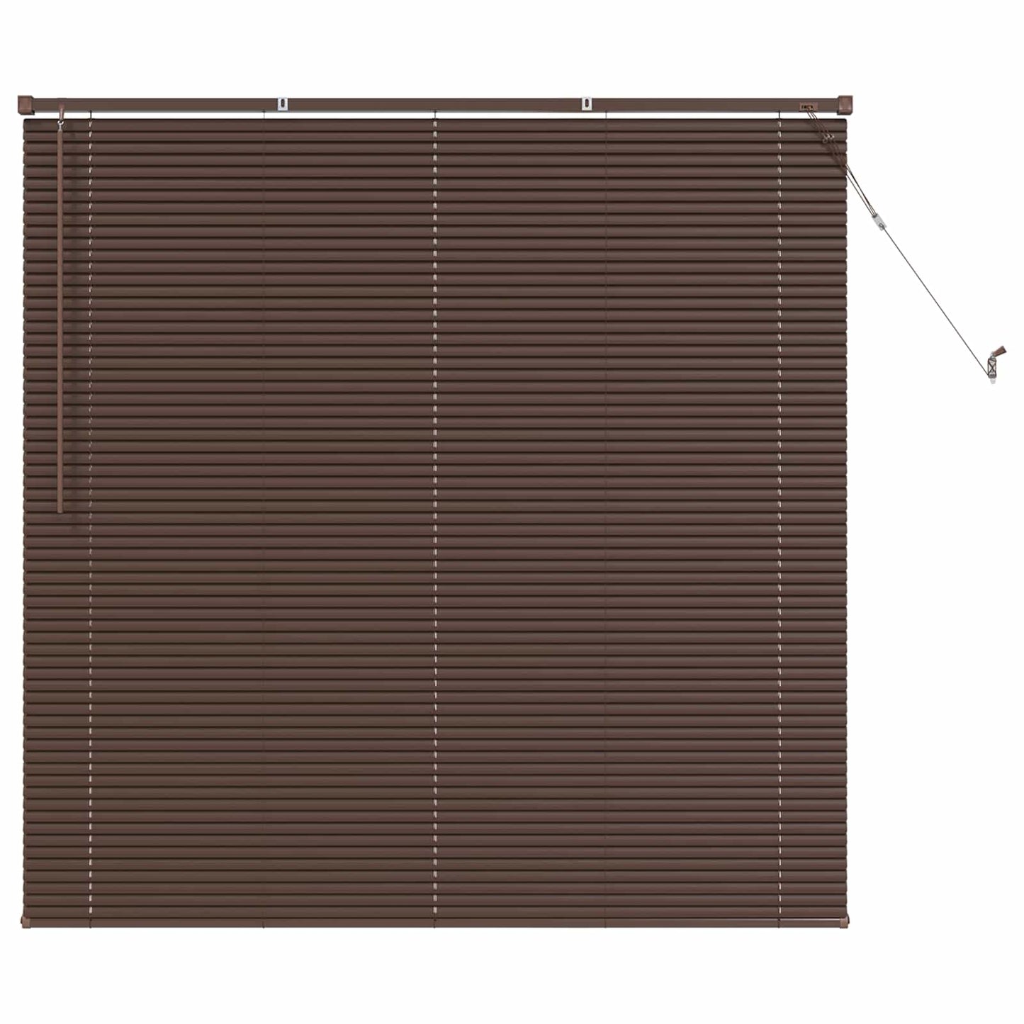 vidaXL Venetianer Jalousie Dunkelbraun mit Muster 150 x 140 cm PVC