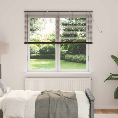 vidaXL Venetianer Jalousie Dunkelbraun mit Muster 150 x 150 cm PVC