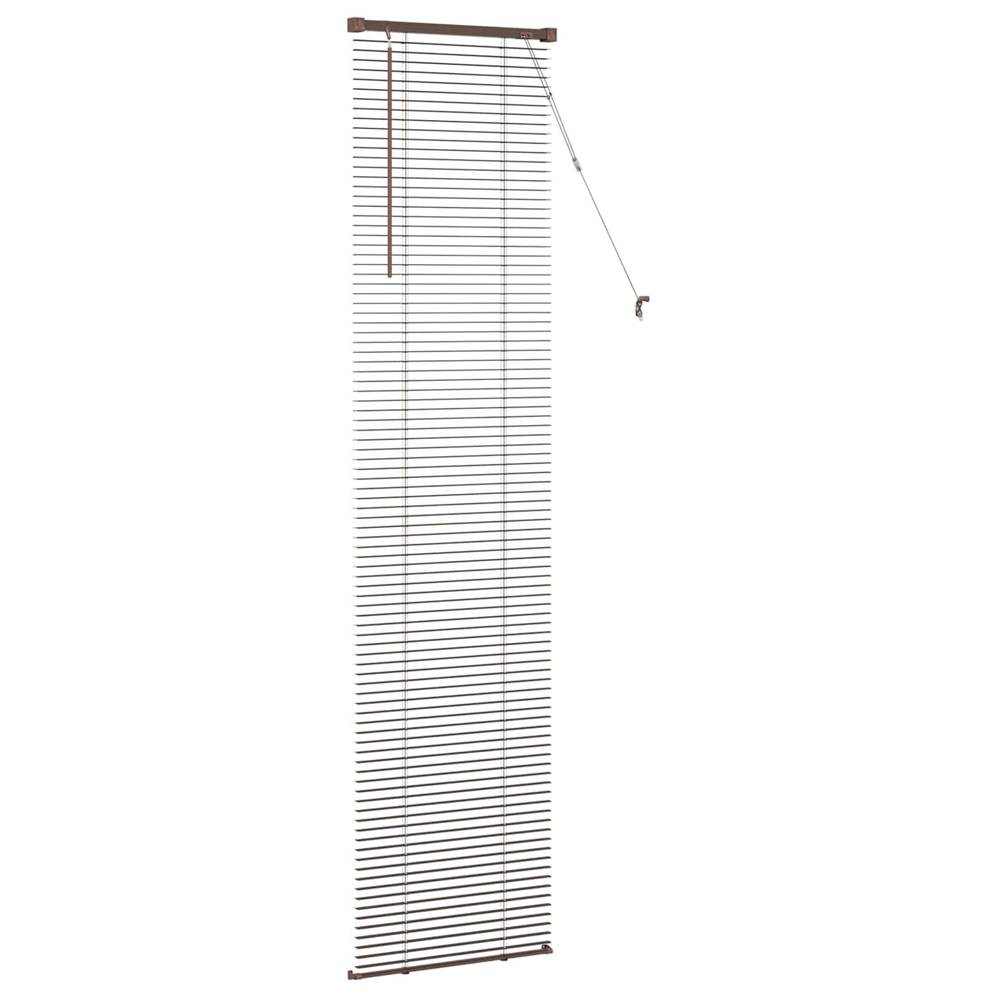 vidaXL Venetianer Jalousie Dunkelbraun mit Muster 213 x 40 cm PVC