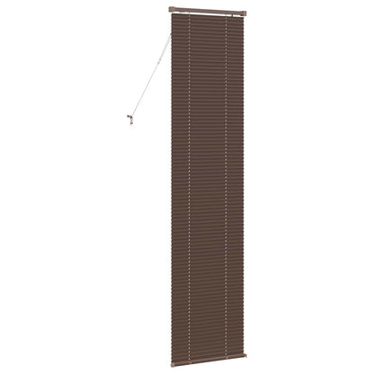 vidaXL Venetianer Jalousie Dunkelbraun mit Muster 213 x 40 cm PVC