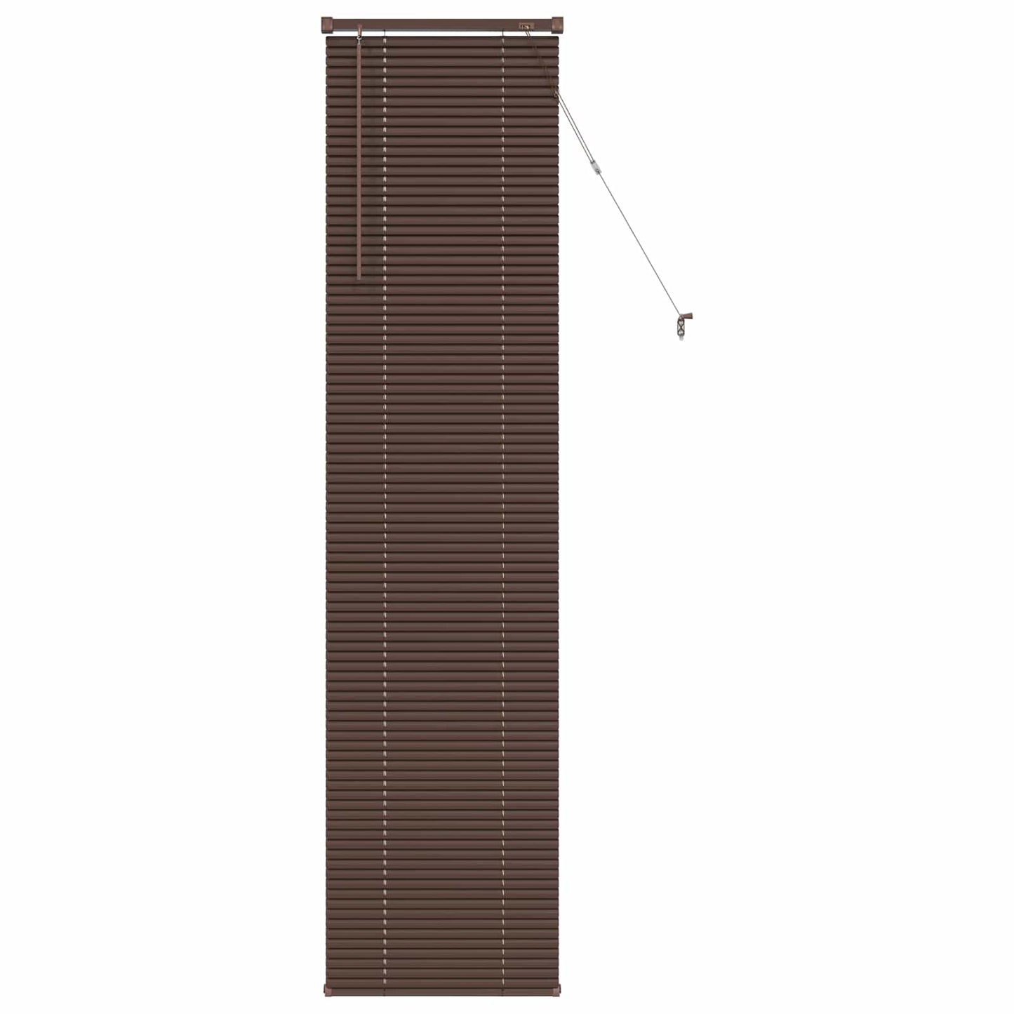 vidaXL Venetianer Jalousie Dunkelbraun mit Muster 213 x 40 cm PVC
