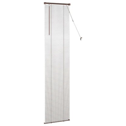 Venetianer Jalousie Dunkelbraun mit Muster 213 x 50 cm PVC