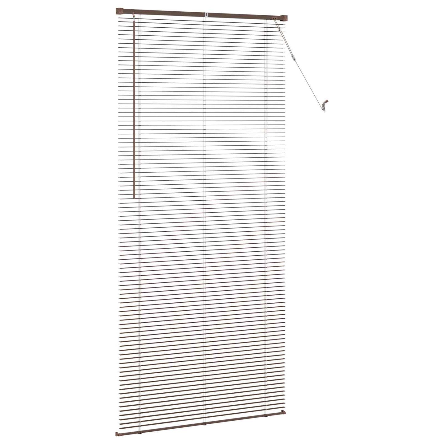 Venetianer Jalousie Dunkelbraun mit Muster 213 x 70 cm PVC