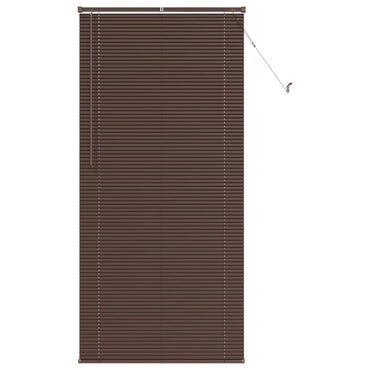 vidaXL Venetianer Jalousie Dunkelbraun mit Muster 213 x 80 cm PVC