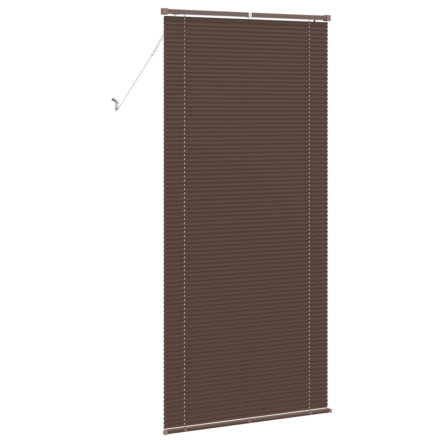 vidaXL Venetianer Jalousie Dunkelbraun mit Muster 213 x 90 cm PVC