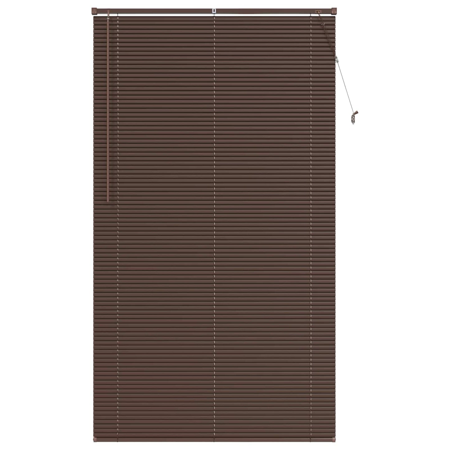 vidaXL Venetianer Jalousie Dunkelbraun mit Muster 213 x 120 cm PVC