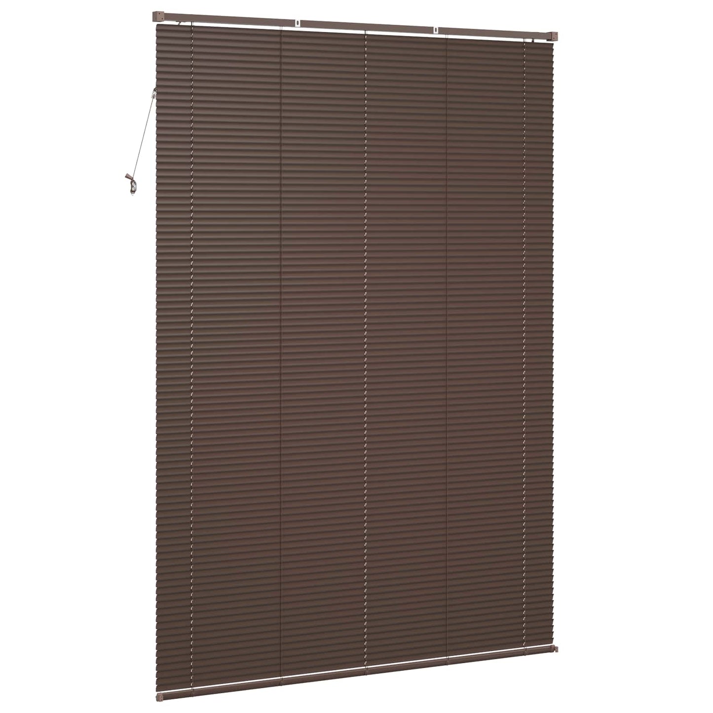 vidaXL Venetianer Jalousie Dunkelbraun mit Muster 213 x 130 cm PVC