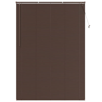 vidaXL Venetianer Jalousie Dunkelbraun mit Muster 213 x 130 cm PVC
