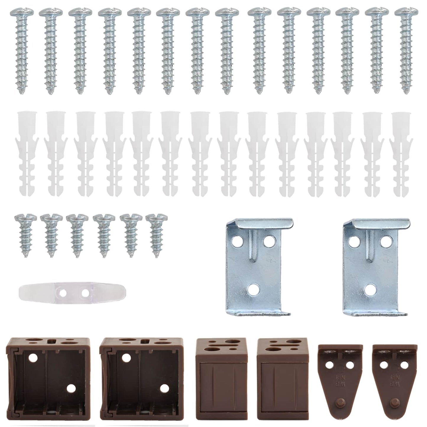 Venetianer Jalousie Dunkelbraun mit Muster 213 x 140 cm PVC