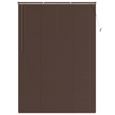 vidaXL Venetianer Jalousie Dunkelbraun mit Muster 213 x 150 cm PVC