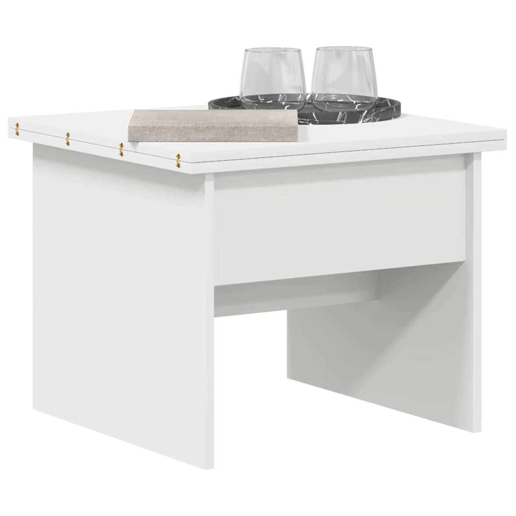 vidaXL Couchtisch Weiß 55 x 54,5 x 45 cm Holzwerkstoff