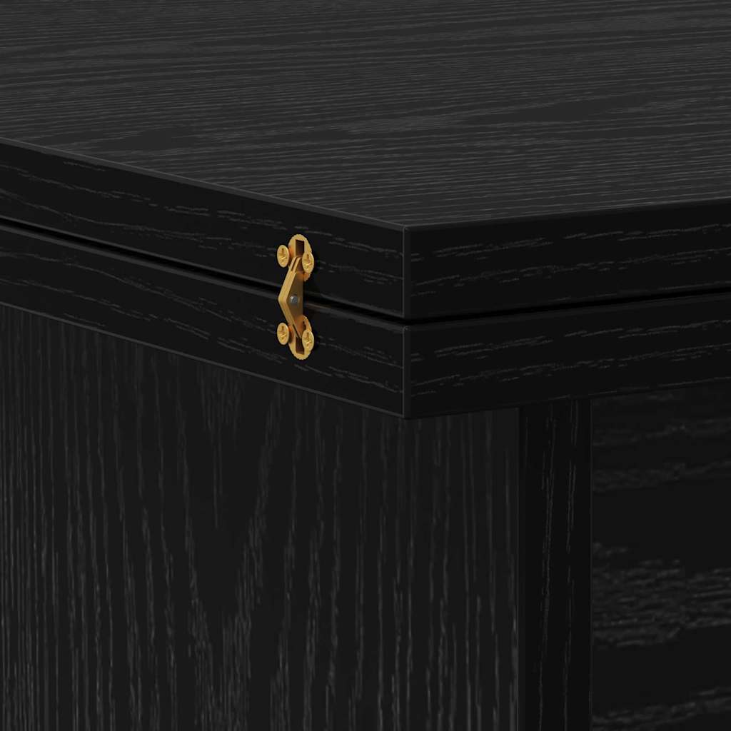 vidaXL Couchtisch Schwarz Eichen-Optik 55 x 54,5 x 45 cm Holzwerkstoff
