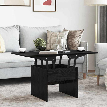 vidaXL Couchtisch Schwarz Eichen-Optik 55 x 54,5 x 45 cm Holzwerkstoff