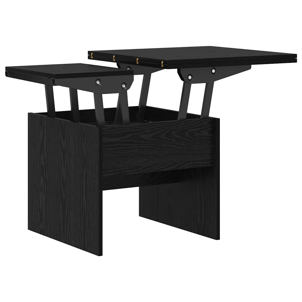 vidaXL Couchtisch Schwarz Eichen-Optik 55 x 54,5 x 45 cm Holzwerkstoff