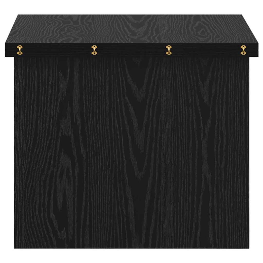 vidaXL Couchtisch Schwarz Eichen-Optik 55 x 54,5 x 45 cm Holzwerkstoff