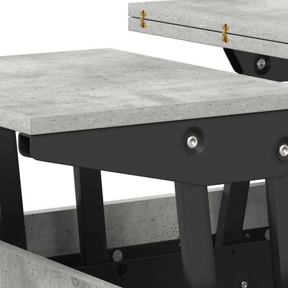vidaXL Couchtisch Beton Grau 55 x 54,5 x 45 cm Holzwerkstoff