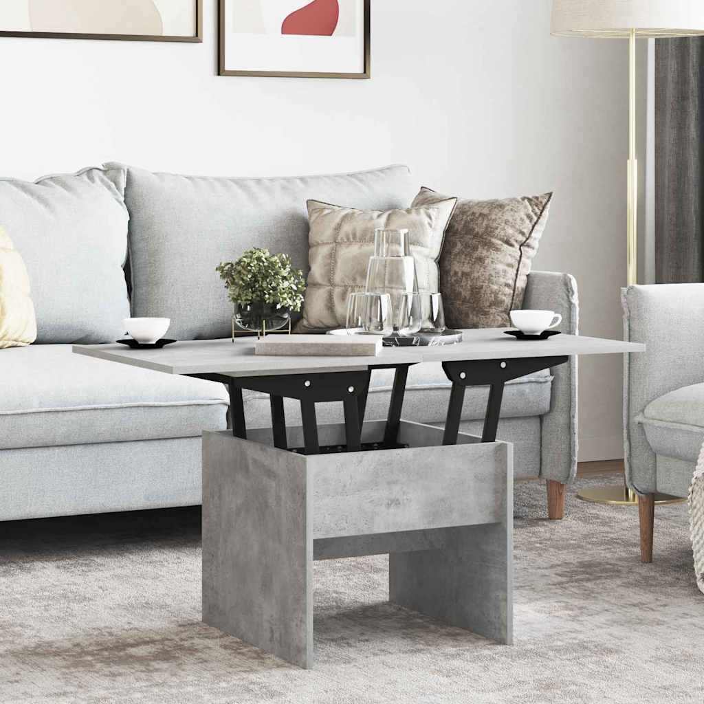 vidaXL Couchtisch Beton Grau 55 x 54,5 x 45 cm Holzwerkstoff