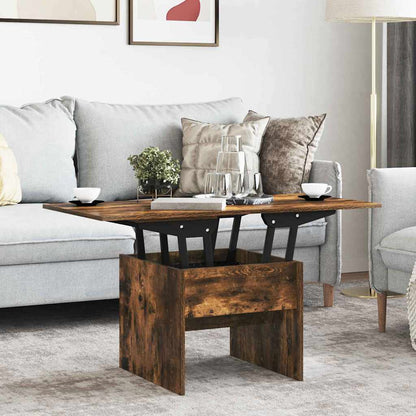 vidaXL Couchtisch Geräucherte Eiche 55 x 54,5 x 45 cm Holzwerkstoff