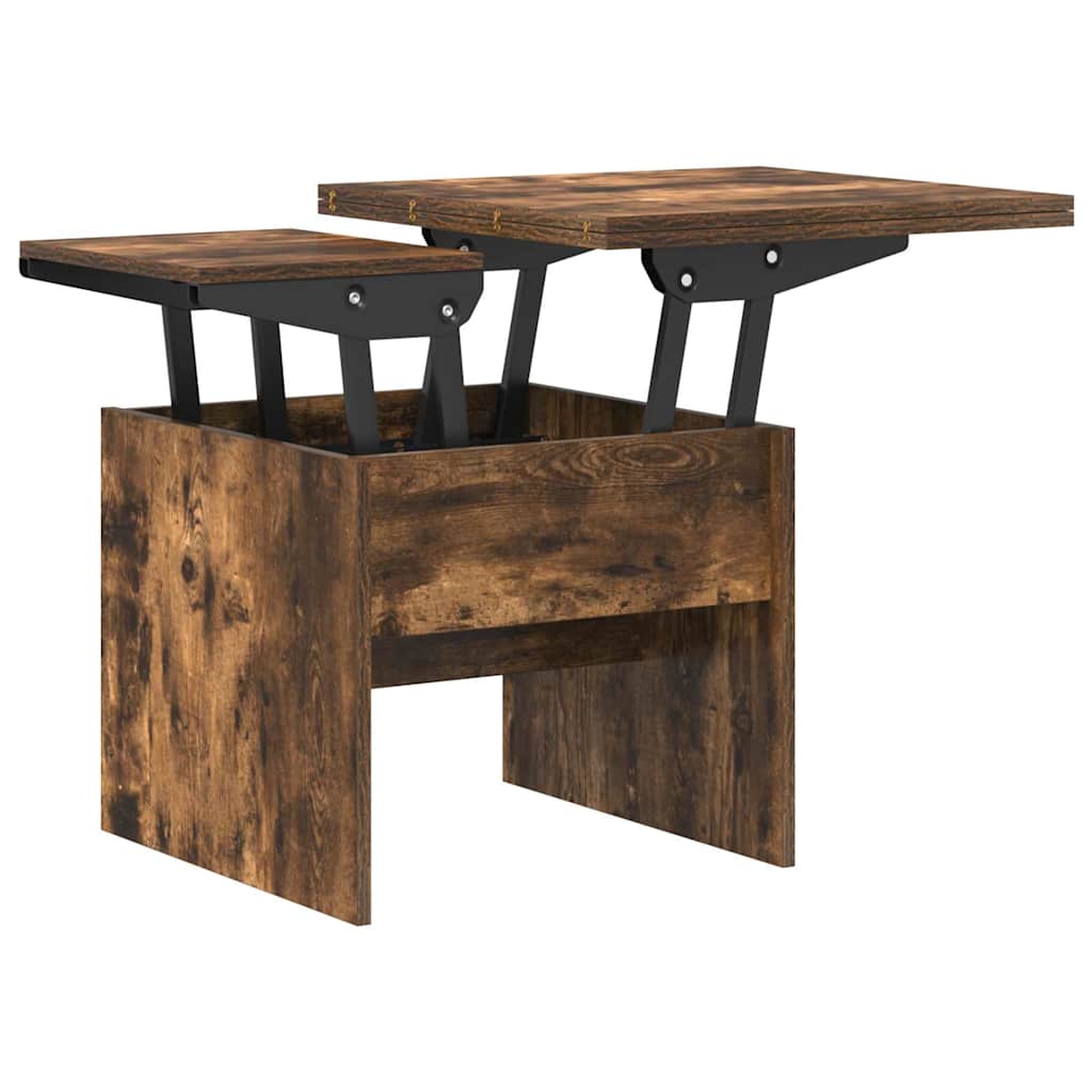 vidaXL Couchtisch Geräucherte Eiche 55 x 54,5 x 45 cm Holzwerkstoff