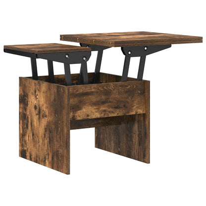 vidaXL Couchtisch Geräucherte Eiche 55 x 54,5 x 45 cm Holzwerkstoff