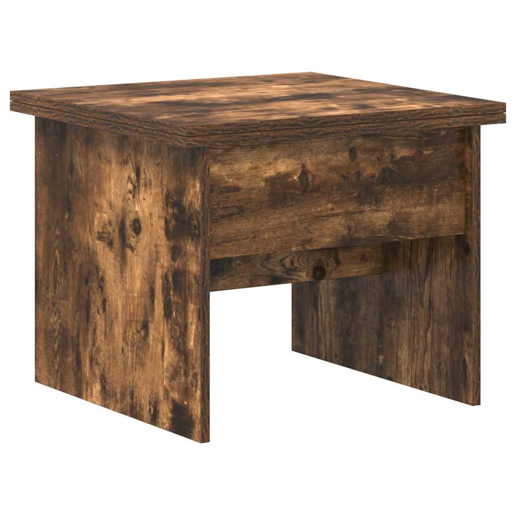vidaXL Couchtisch Geräucherte Eiche 55 x 54,5 x 45 cm Holzwerkstoff