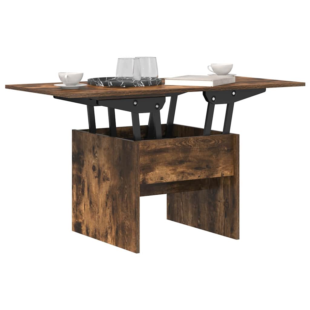 vidaXL Couchtisch Geräucherte Eiche 55 x 54,5 x 45 cm Holzwerkstoff