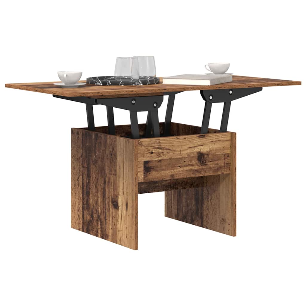 vidaXL Couchtisch Altholz 55 x 54,5 x 45 cm Holzwerkstoff