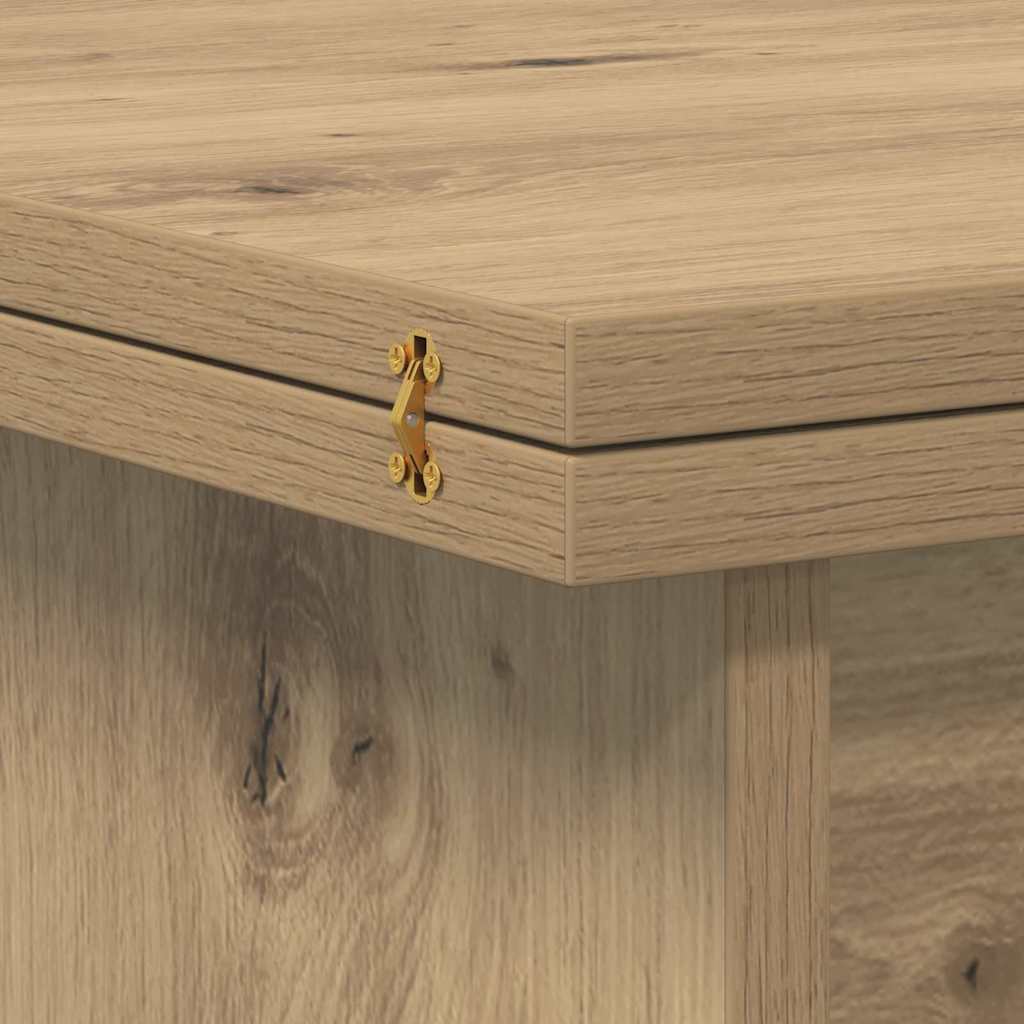 vidaXL Couchtisch Artisan-Eiche 55 x 54,5 x 45 cm Holzwerkstoff